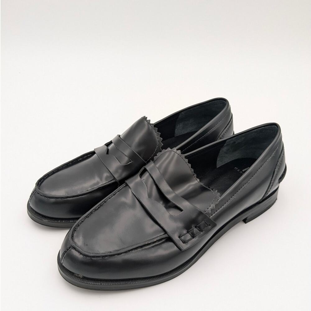Marc Fisher LTD Milton Women's Classic Loafers Black leather size US5.5M